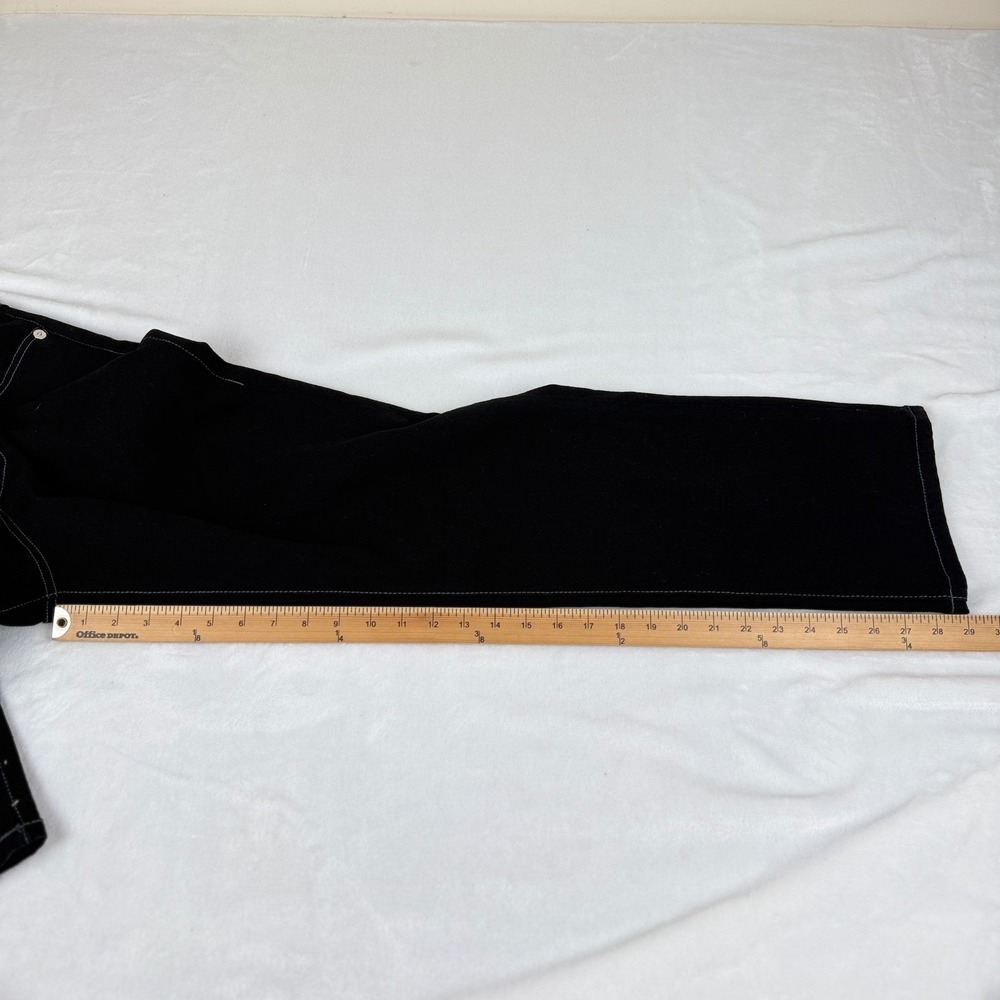 True Religion Ricky Flap SN Black Jeans Mens 34x30 (Fit 36x29) Straight Leg NEW - Picture 7 of 10